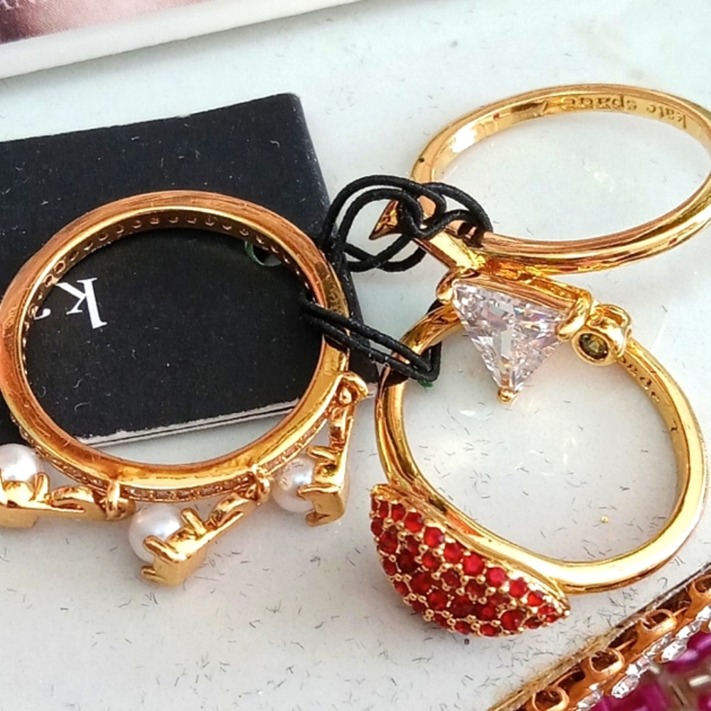 Kate Spade 'Hit the Town' Stackable Ring Set
